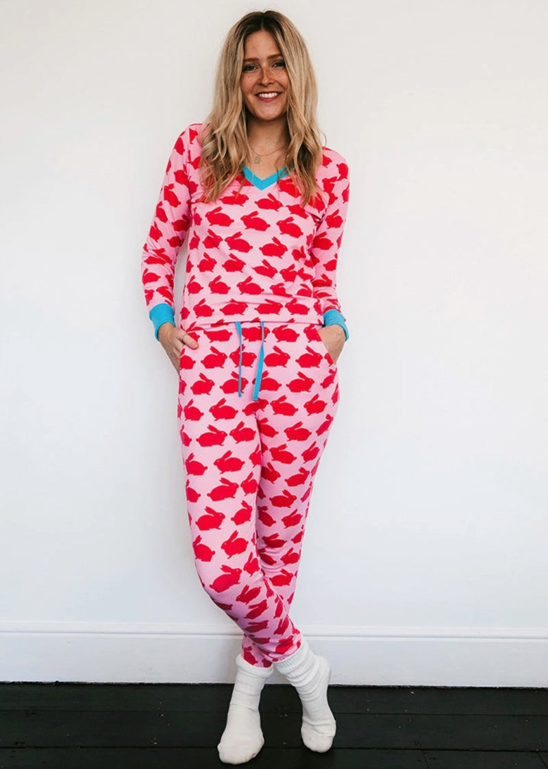 Kissing Rabbits Organic Pyjama Set