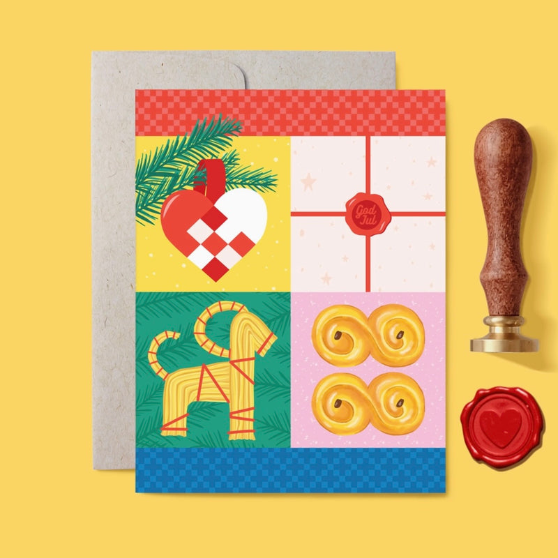 God Jul Christmas Card
