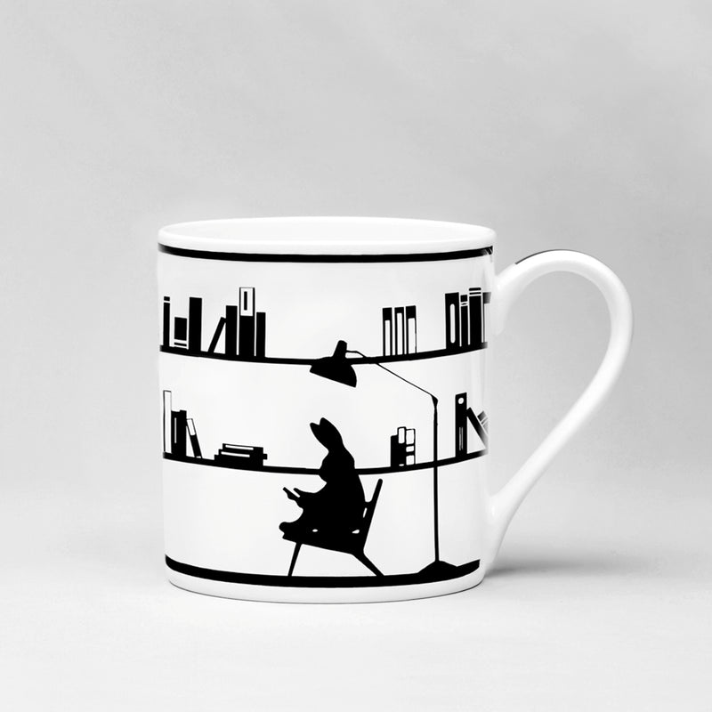 Mug Reading Rabbit