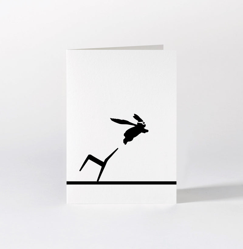 Card Superhero Rabbit