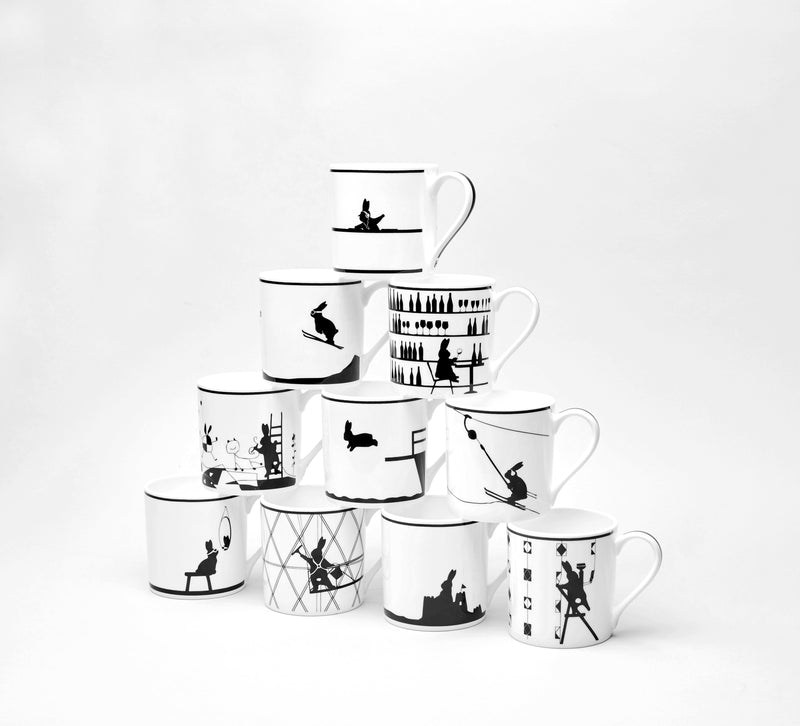 Mug Reading Rabbit