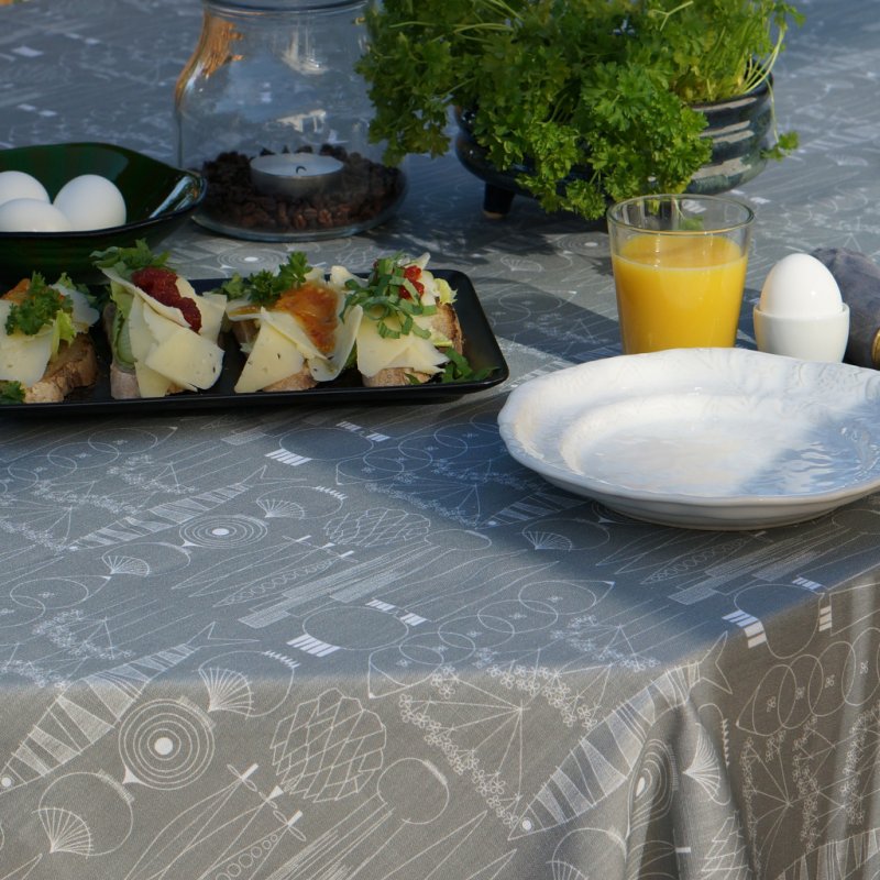 Tablecloth Picknick Gray and Green