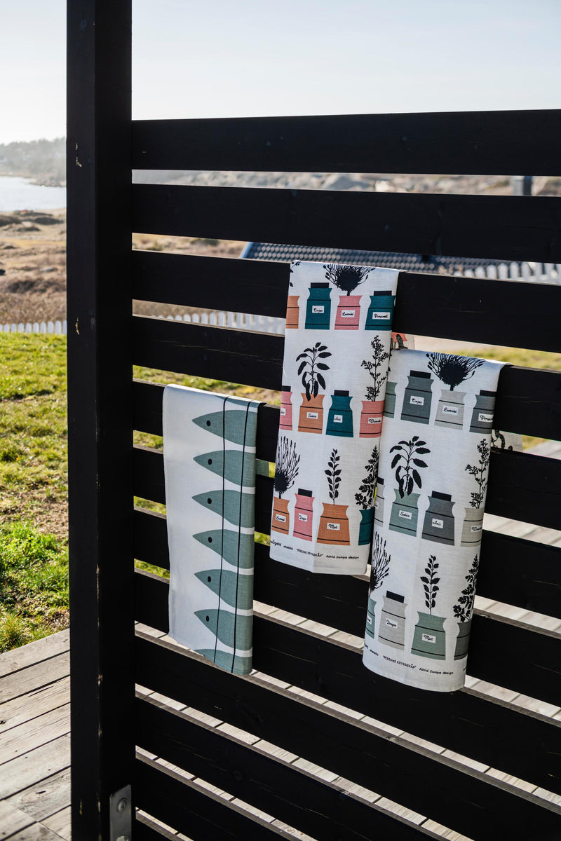 Kitchen Towel Green Herring