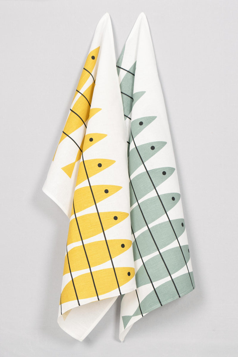 Kitchen Towel Yellow Herring